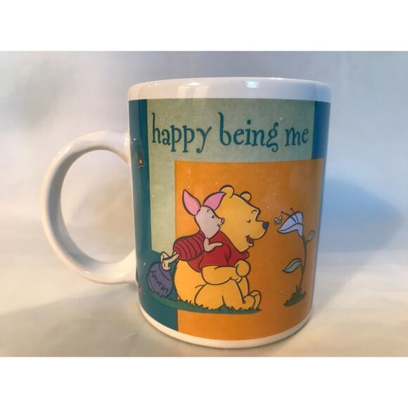 Disney-Winnie the Pooh-"Bee Friendly Happy Being Me" Set of 2 Coffee Cup/Mug - Picture 10 of 11